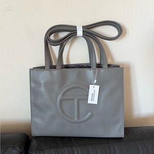 Telfar Gray Signature Shopper Tote